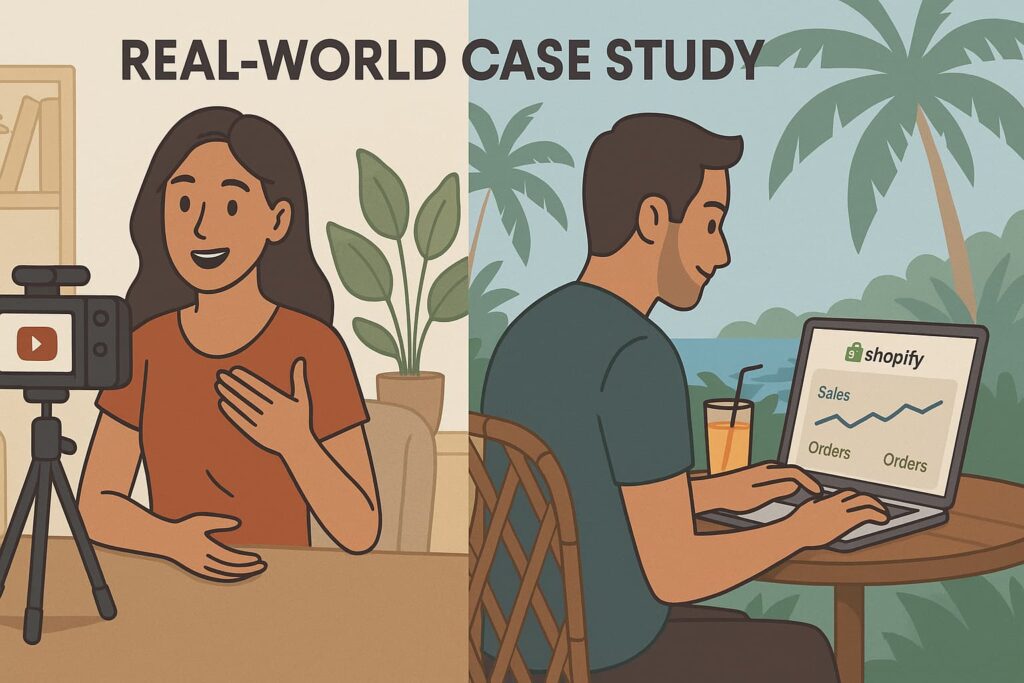 Real-world digital nomads building passive income via content and eCommerce